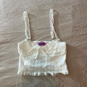 Edikted Women's White Crop-top